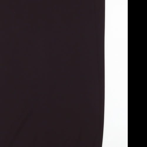 Gerry Weber Womens Brown Polyester Straight & Pencil Skirt Size 12 Zip