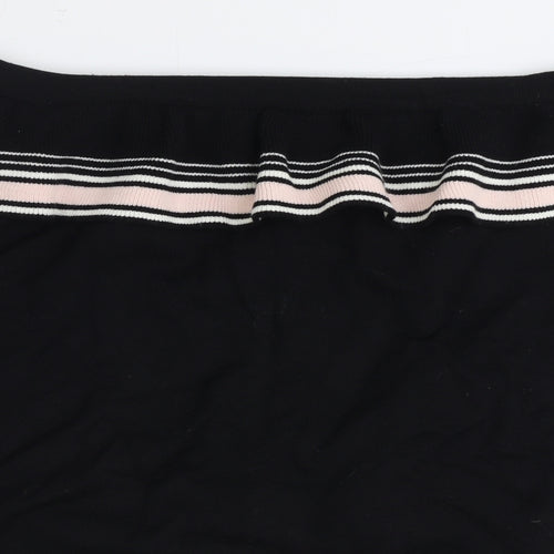 Preworn Womens Black Boat Neck Acrylic Pullover Jumper Size M
