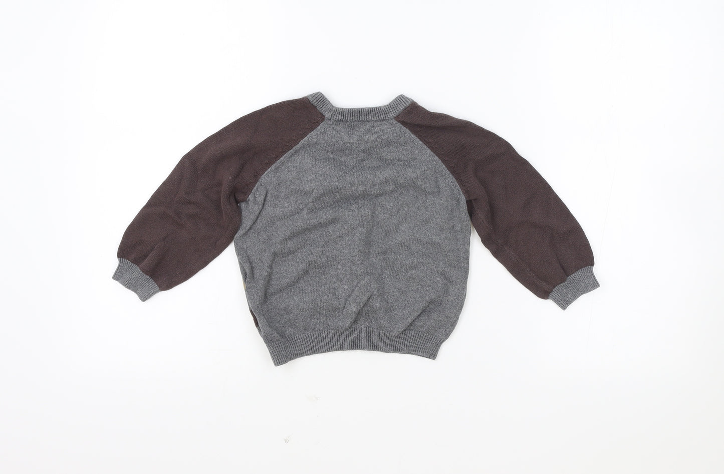 Mothercare Baby Brown Cotton Pullover Jumper Size 18-24 Months Pullover - Deer