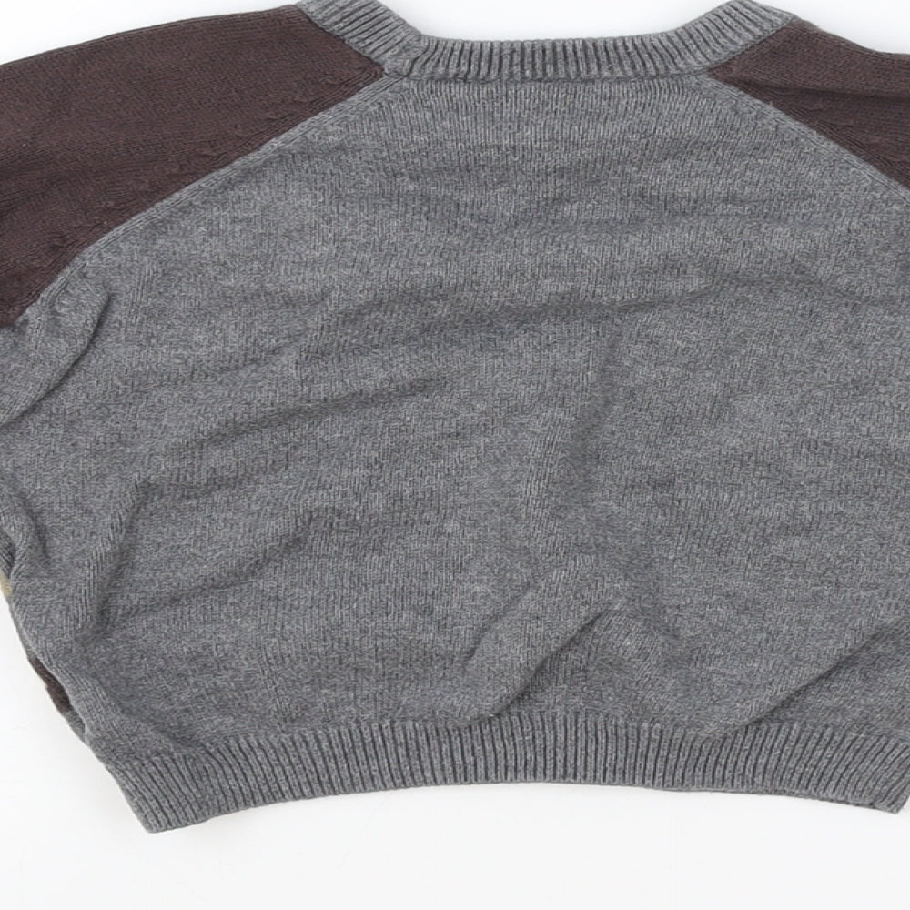 Mothercare Baby Brown Cotton Pullover Jumper Size 18-24 Months Pullover - Deer