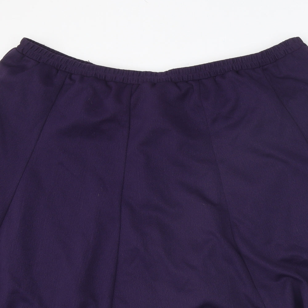 Riddella Womens Blue Polyester Skater Skirt Size 24