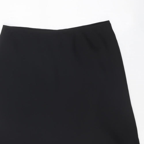 Hamells Womens Black Polyester Swing Skirt Size 14