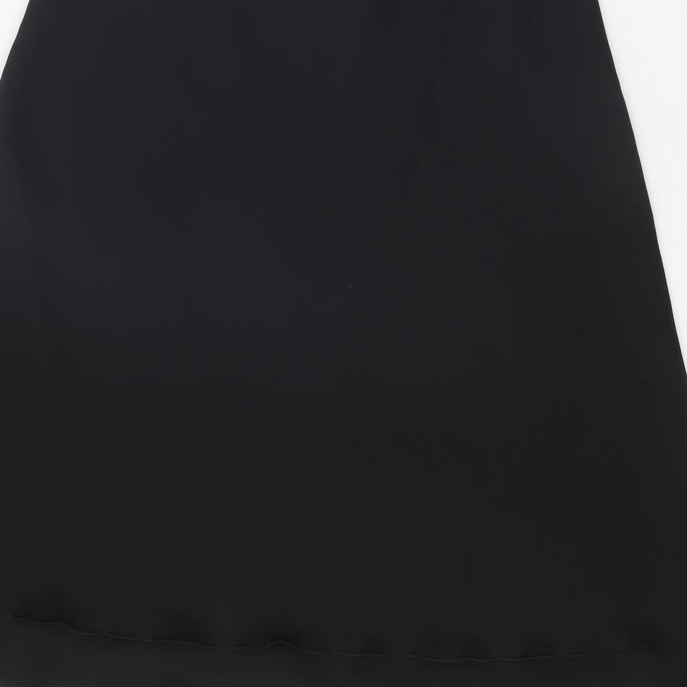 Hamells Womens Black Polyester Swing Skirt Size 14
