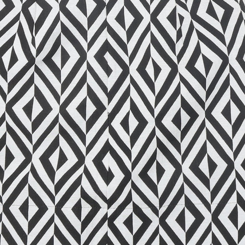 New Look Womens Black Geometric Polyester A-Line Skirt Size 6 Zip