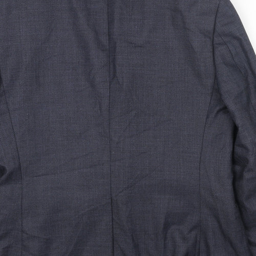 JACK REID Mens Blue Polyester Jacket Blazer Size 42 Regular