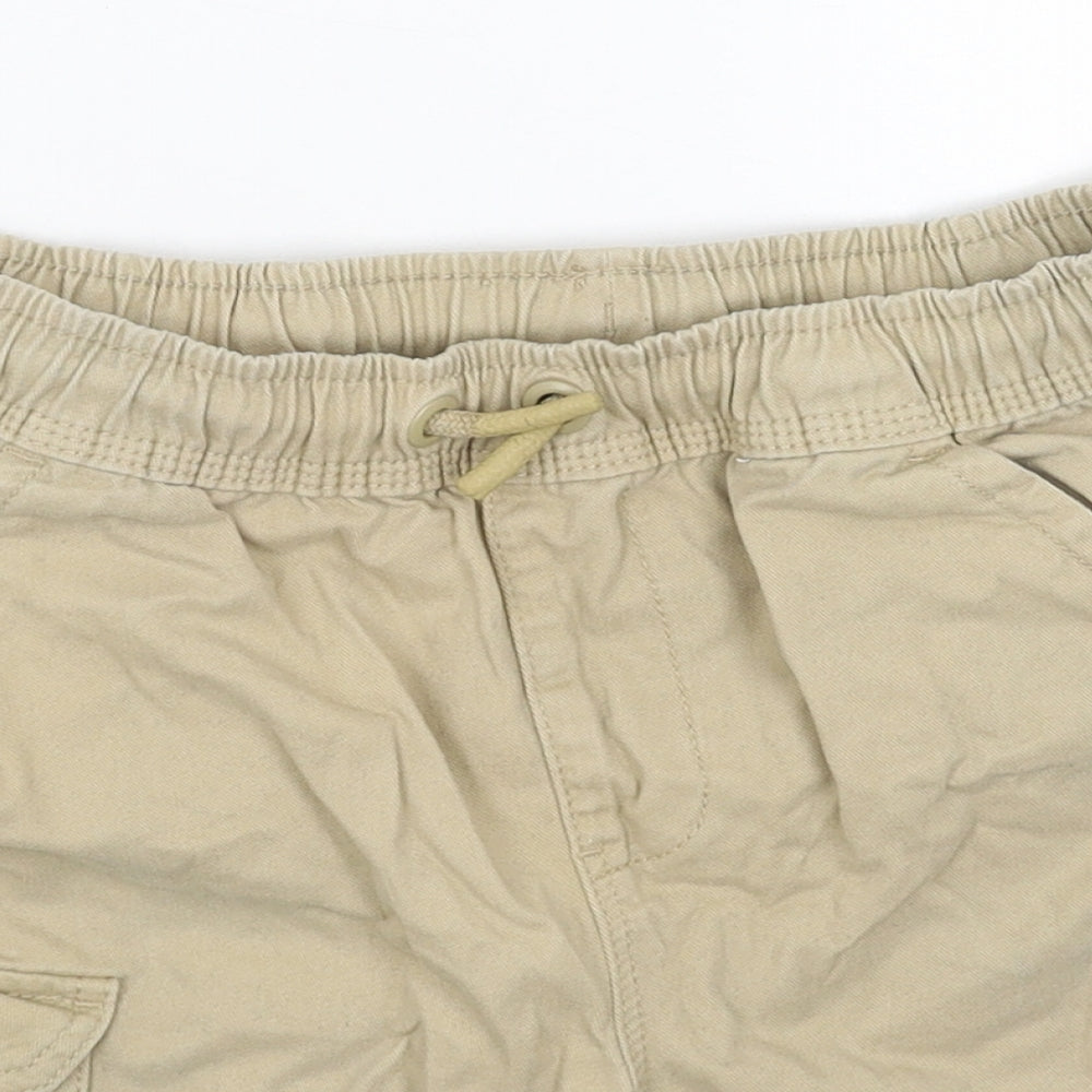 George Boys Beige Cotton Chino Shorts Size 8-9 Years Regular Drawstring