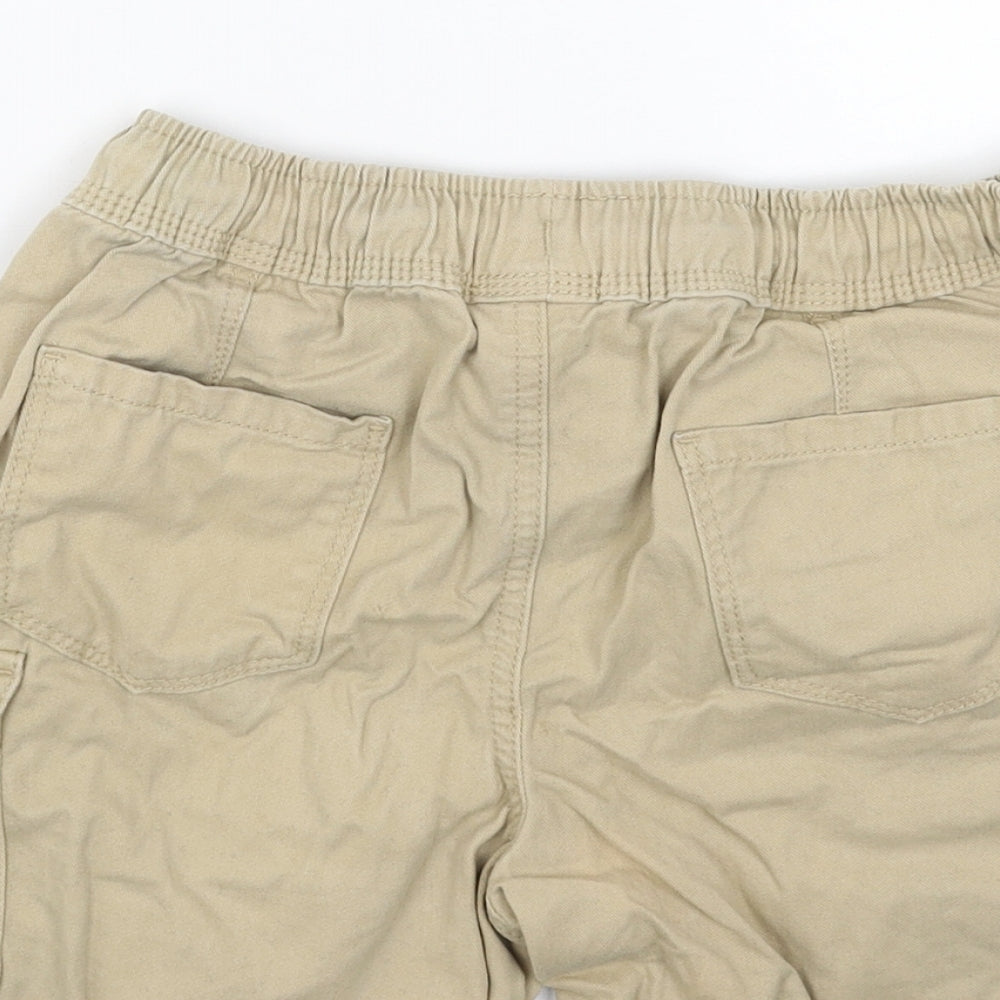 George Boys Beige Cotton Chino Shorts Size 8-9 Years Regular Drawstring