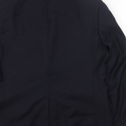Marks and Spencer Mens Blue Polyester Jacket Blazer Size 42 Regular