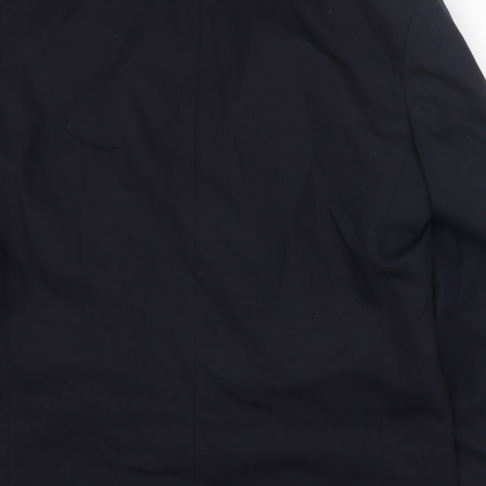 Marks and Spencer Mens Blue Cotton Jacket Blazer Size 38 Regular