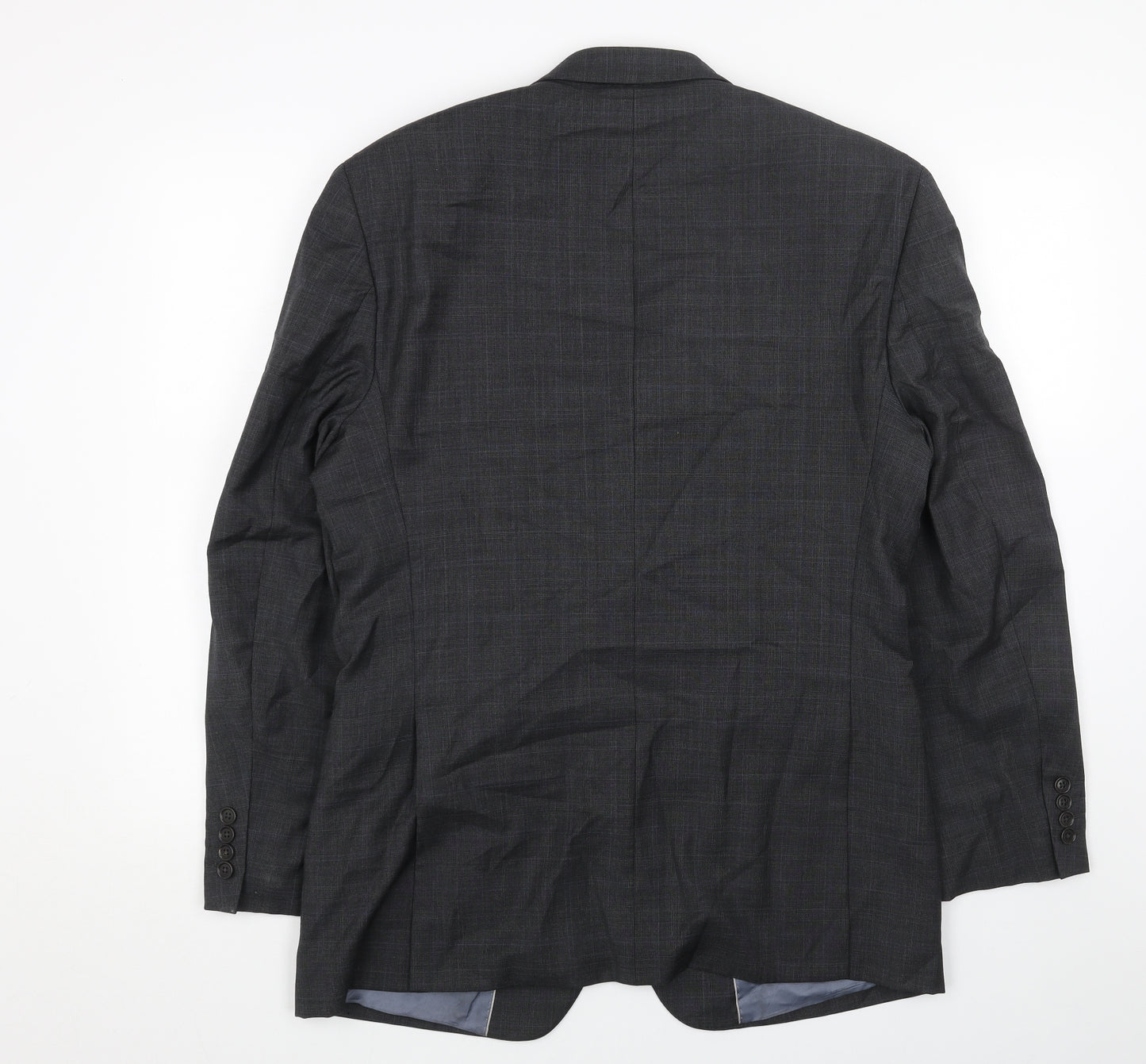 Austin Reed Mens Grey Wool Jacket Blazer Size 40 Regular