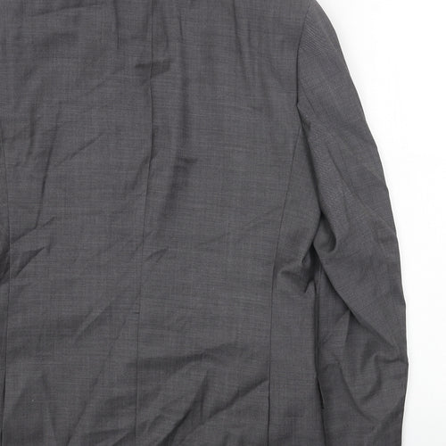 Marks and Spencer Mens Grey Polyester Jacket Blazer Size 38 Regular