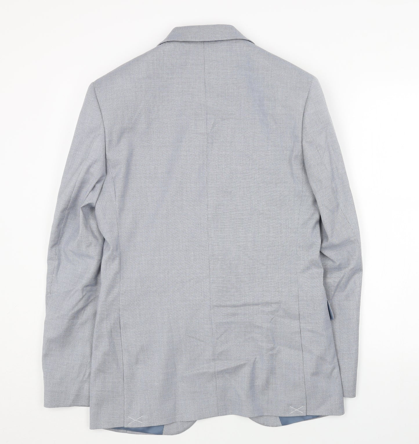 Marks and Spencer Mens Blue Polyester Jacket Blazer Size 36 Regular