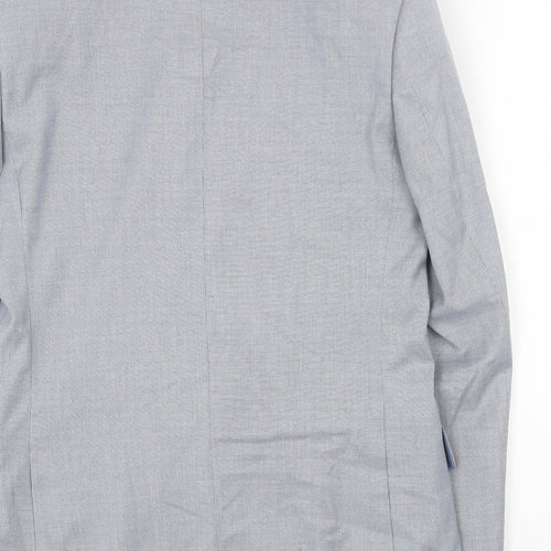 Marks and Spencer Mens Blue Polyester Jacket Blazer Size 36 Regular