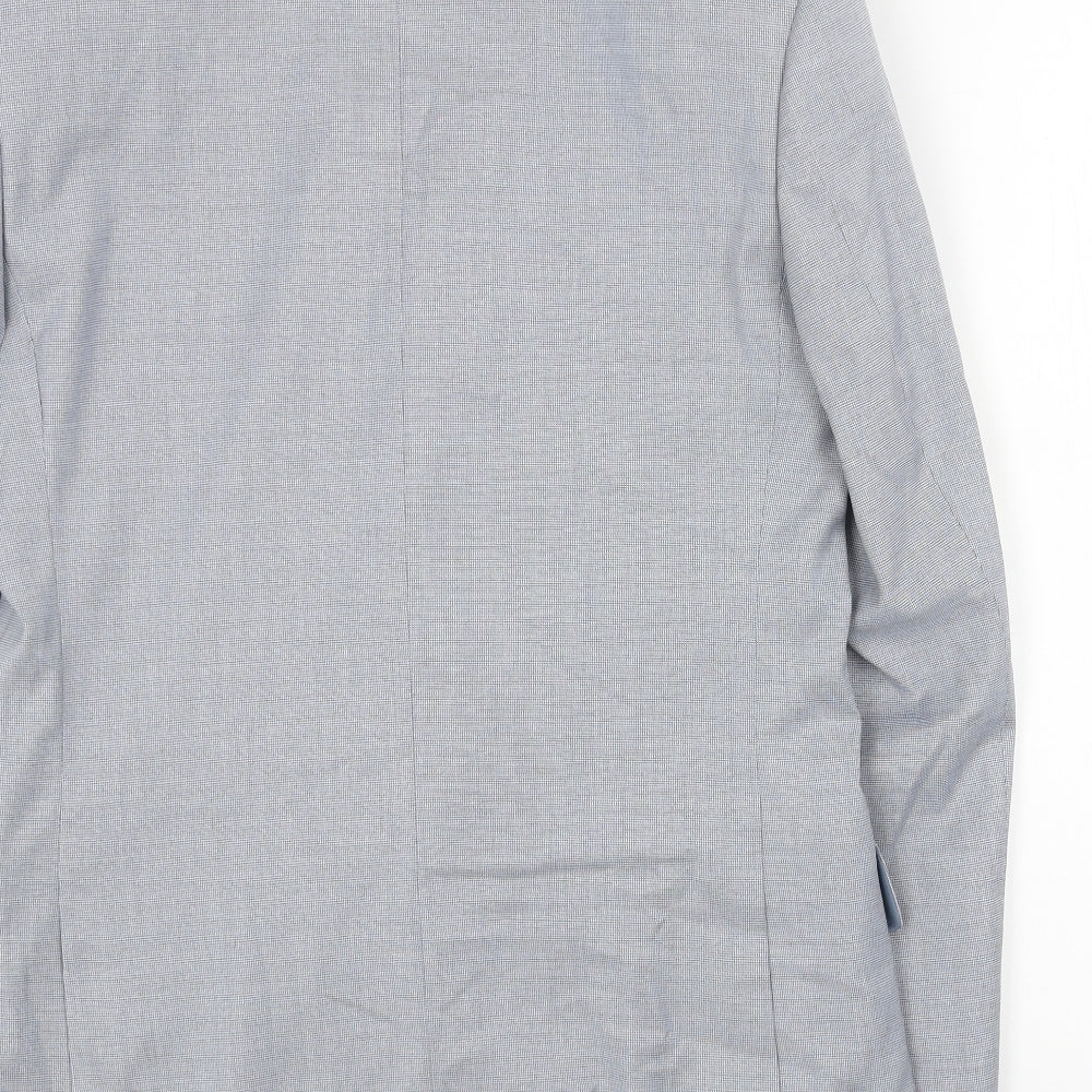 Marks and Spencer Mens Blue Polyester Jacket Blazer Size 36 Regular