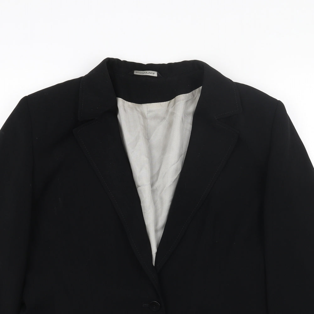 dunnes Womens Black Jacket Blazer Size 16 Button