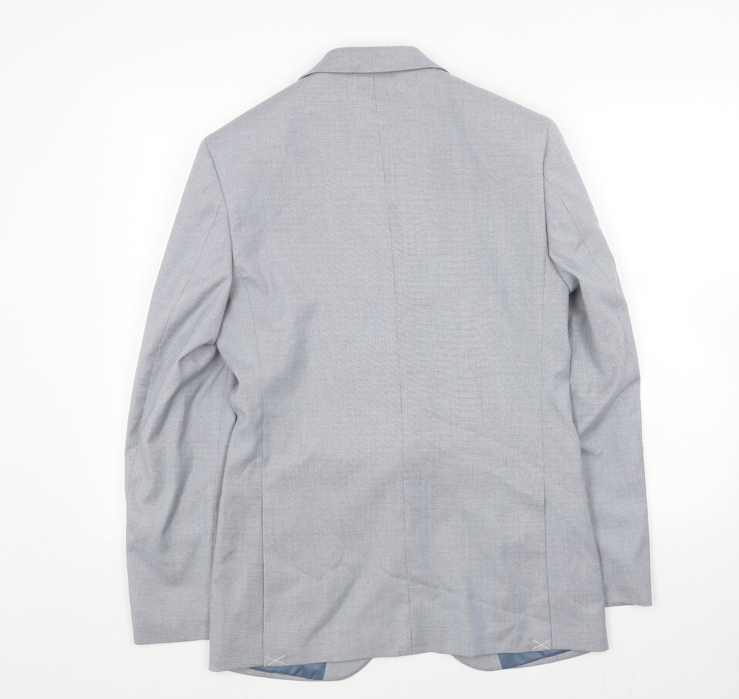 Marks and Spencer Mens Blue Polyester Jacket Blazer Size 36 Regular
