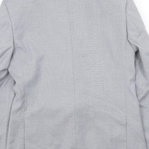 Marks and Spencer Mens Blue Polyester Jacket Blazer Size 36 Regular
