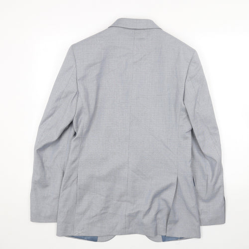 Marks and Spencer Mens Blue Polyester Jacket Blazer Size 36 Regular