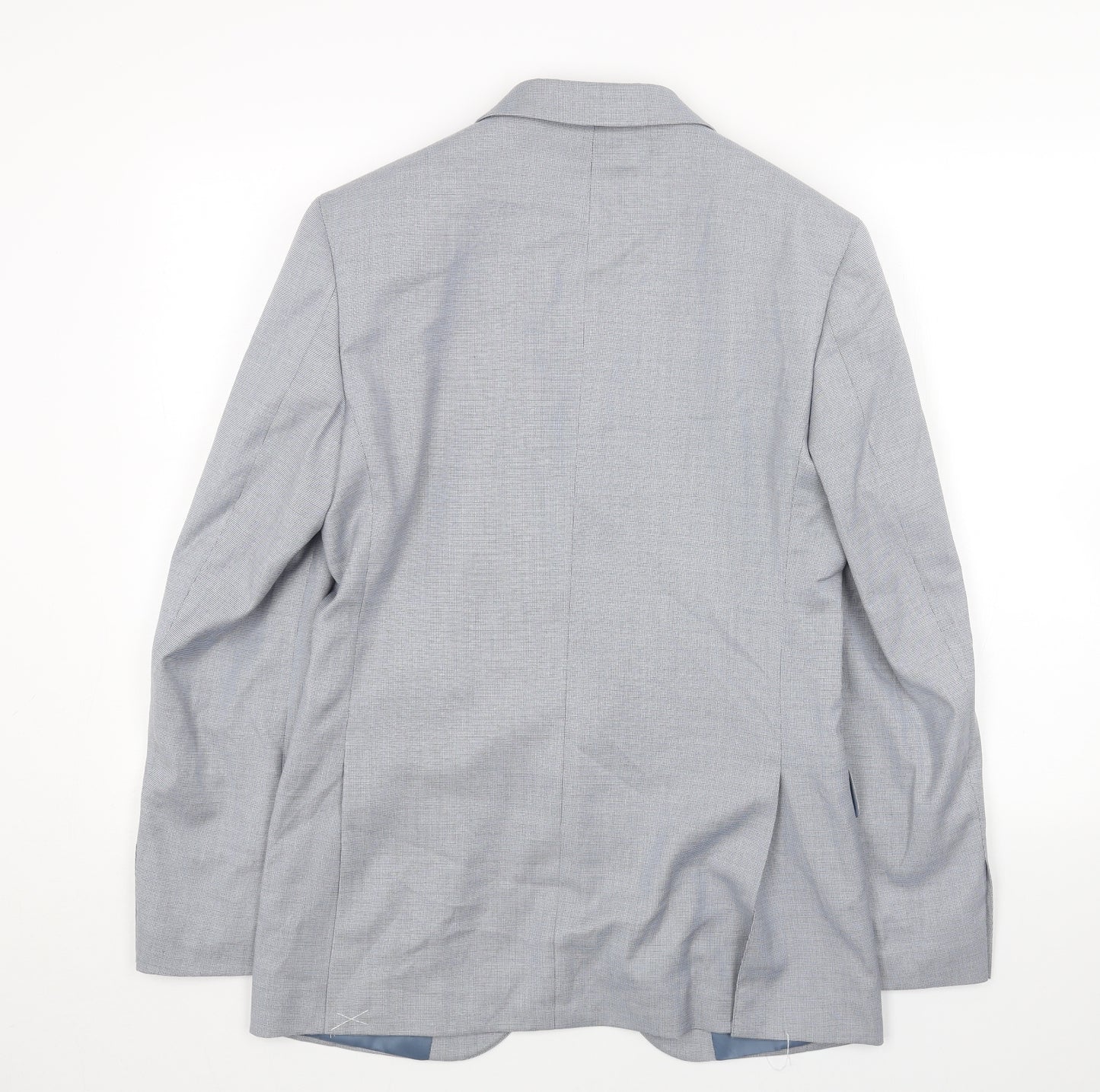Marks and Spencer Mens Blue Polyester Jacket Blazer Size 36 Regular