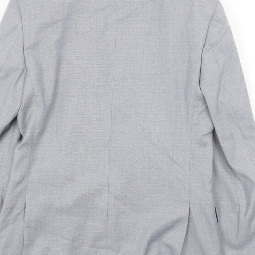 Marks and Spencer Mens Blue Polyester Jacket Blazer Size 36 Regular
