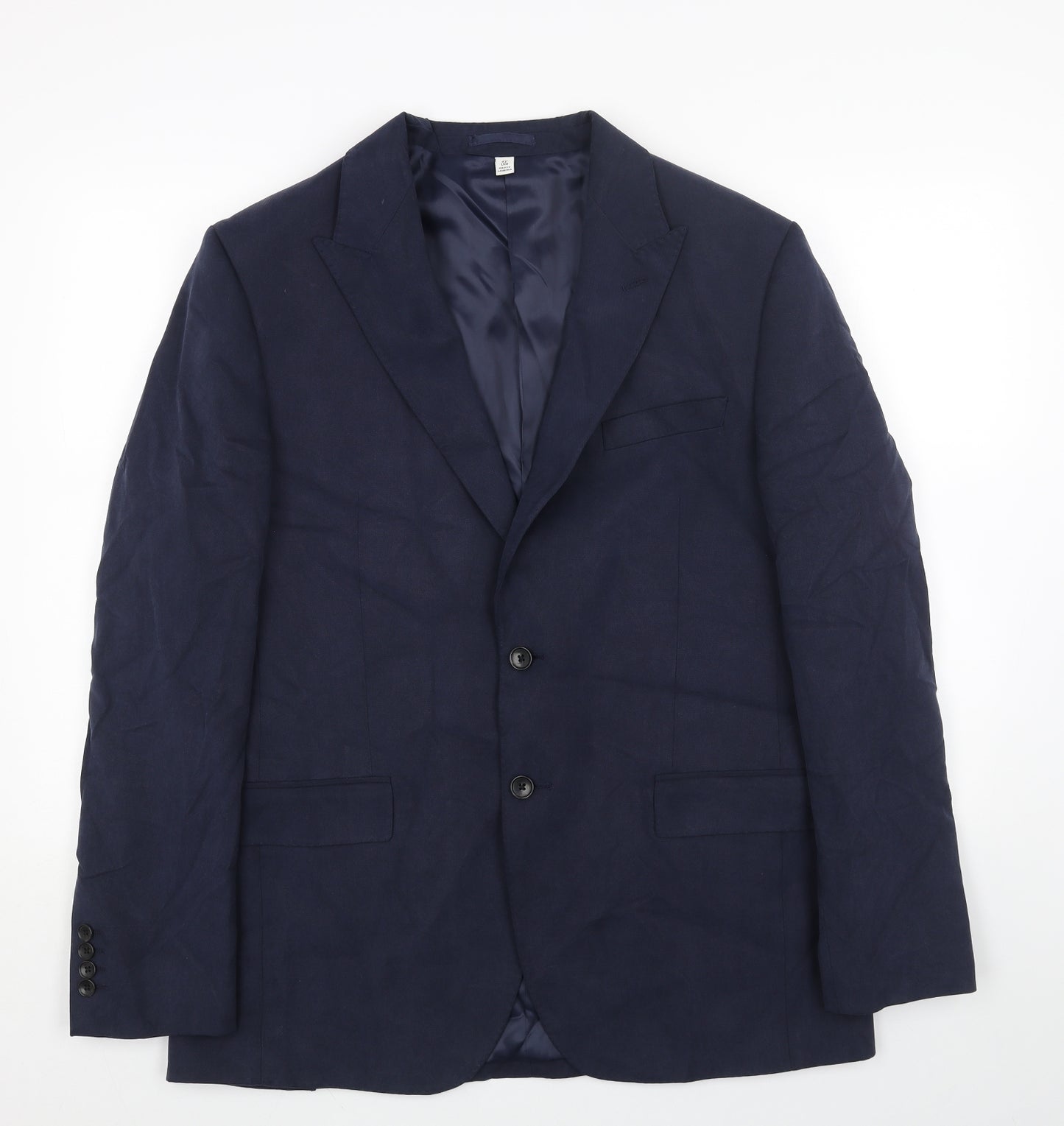 Marks and Spencer Mens Blue Viscose Jacket Blazer Size 42 Regular