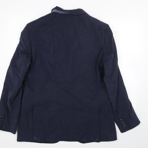 Marks and Spencer Mens Blue Viscose Jacket Blazer Size 42 Regular