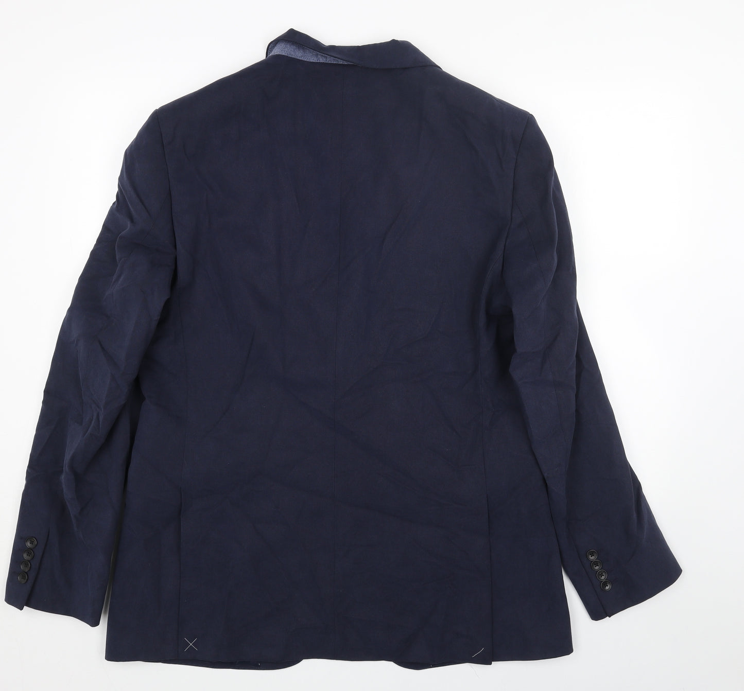 Marks and Spencer Mens Blue Viscose Jacket Blazer Size 42 Regular