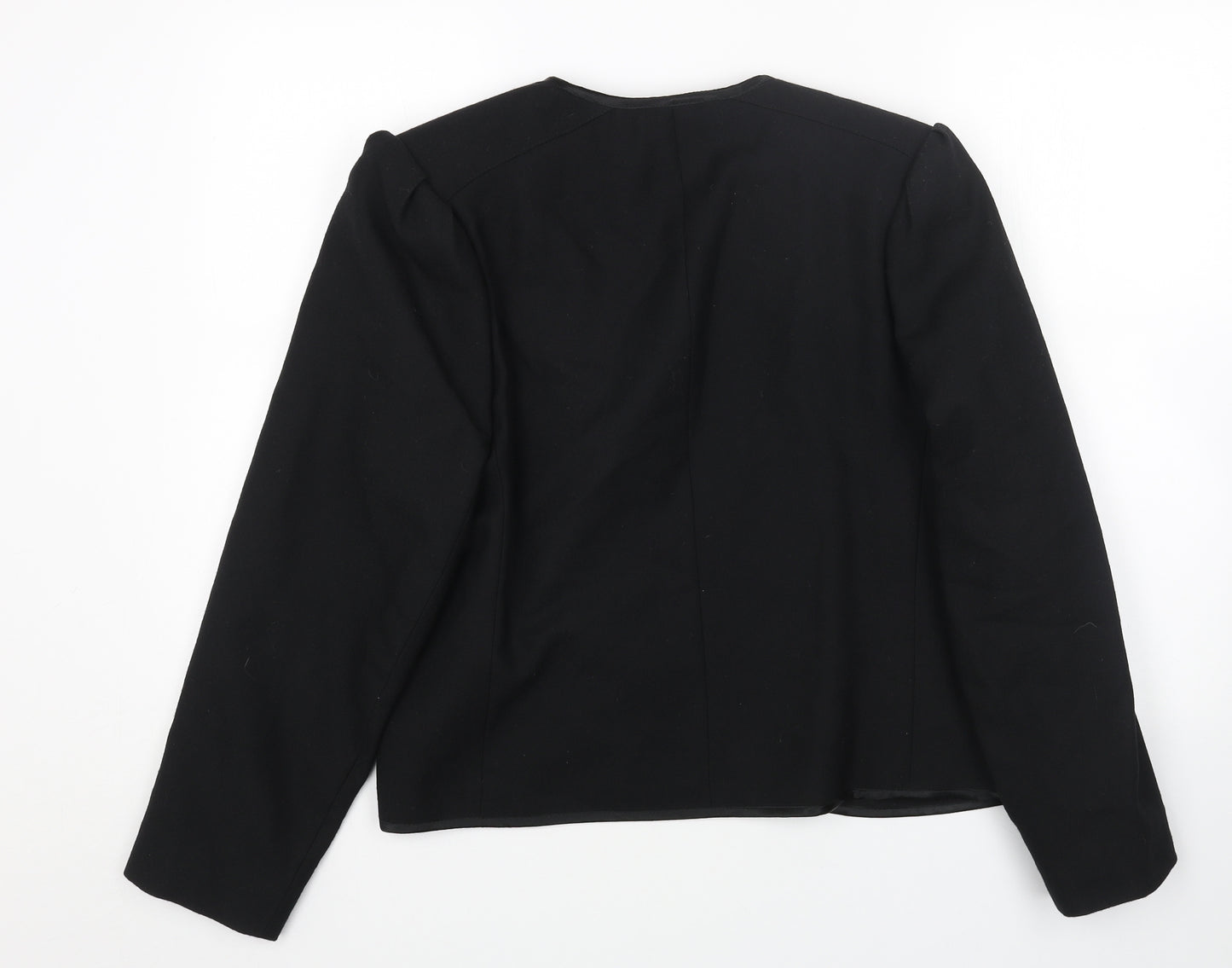 WINSMOOR Womens Black Jacket Blazer Size 16 Button