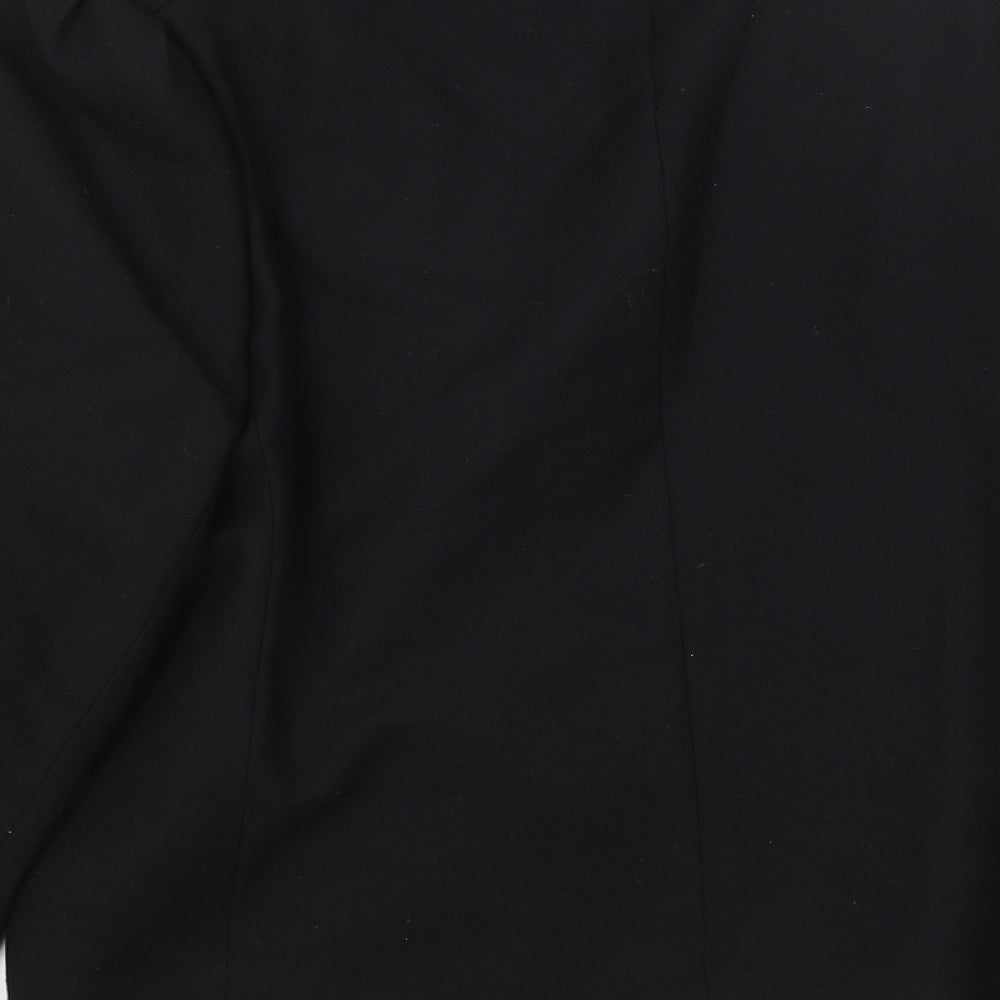 WINSMOOR Womens Black Jacket Blazer Size 16 Button