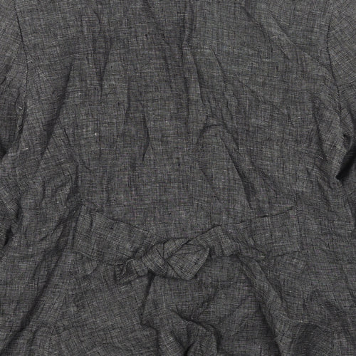 BANDOLERA Womens Grey Jacket Blazer Size 16 Button