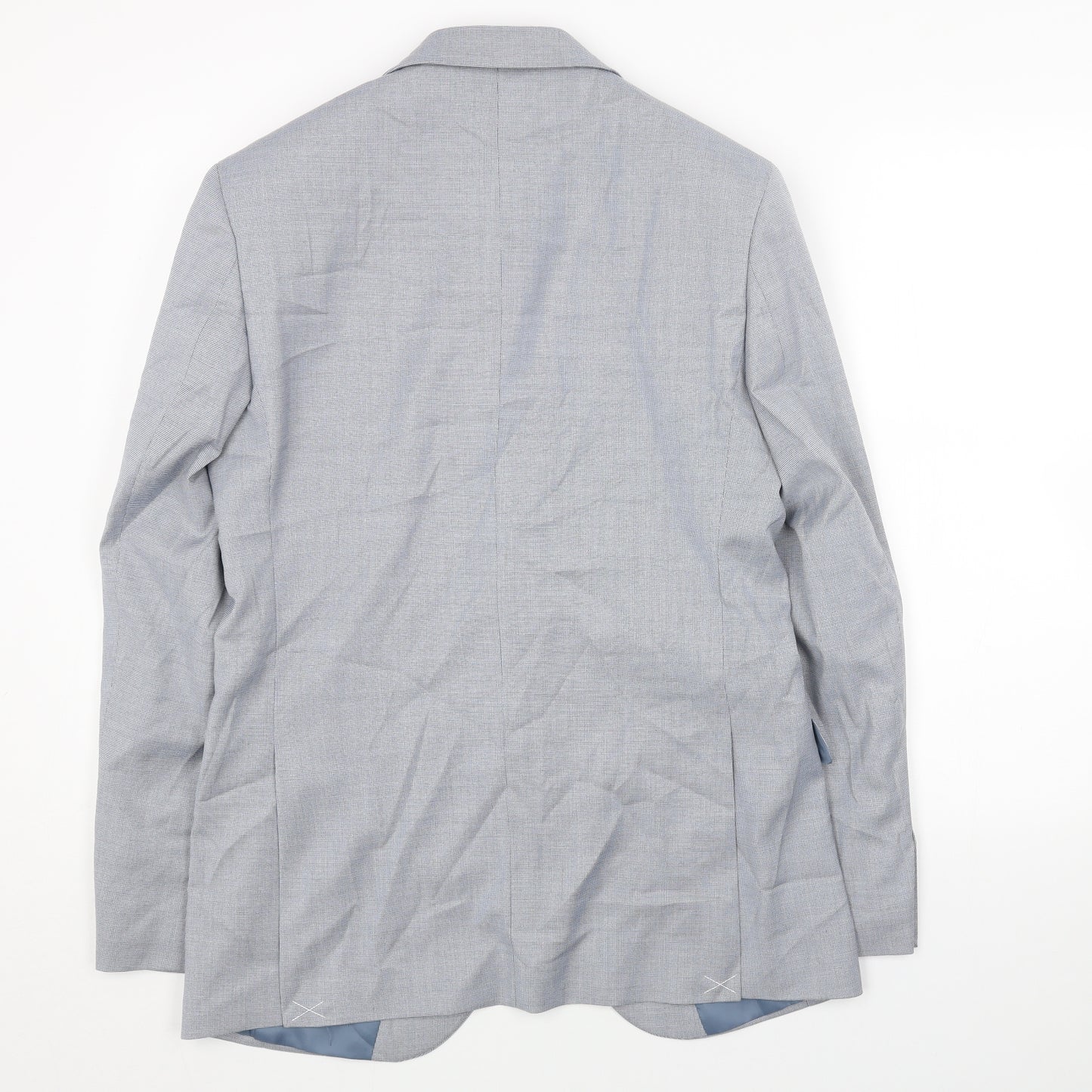 Marks and Spencer Mens Blue Viscose Jacket Blazer Size 38 Regular