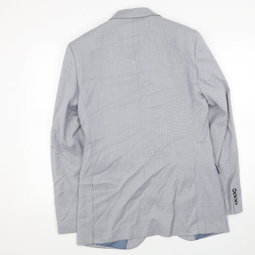 Marks and Spencer Mens Blue Viscose Jacket Blazer Size 38 Regular