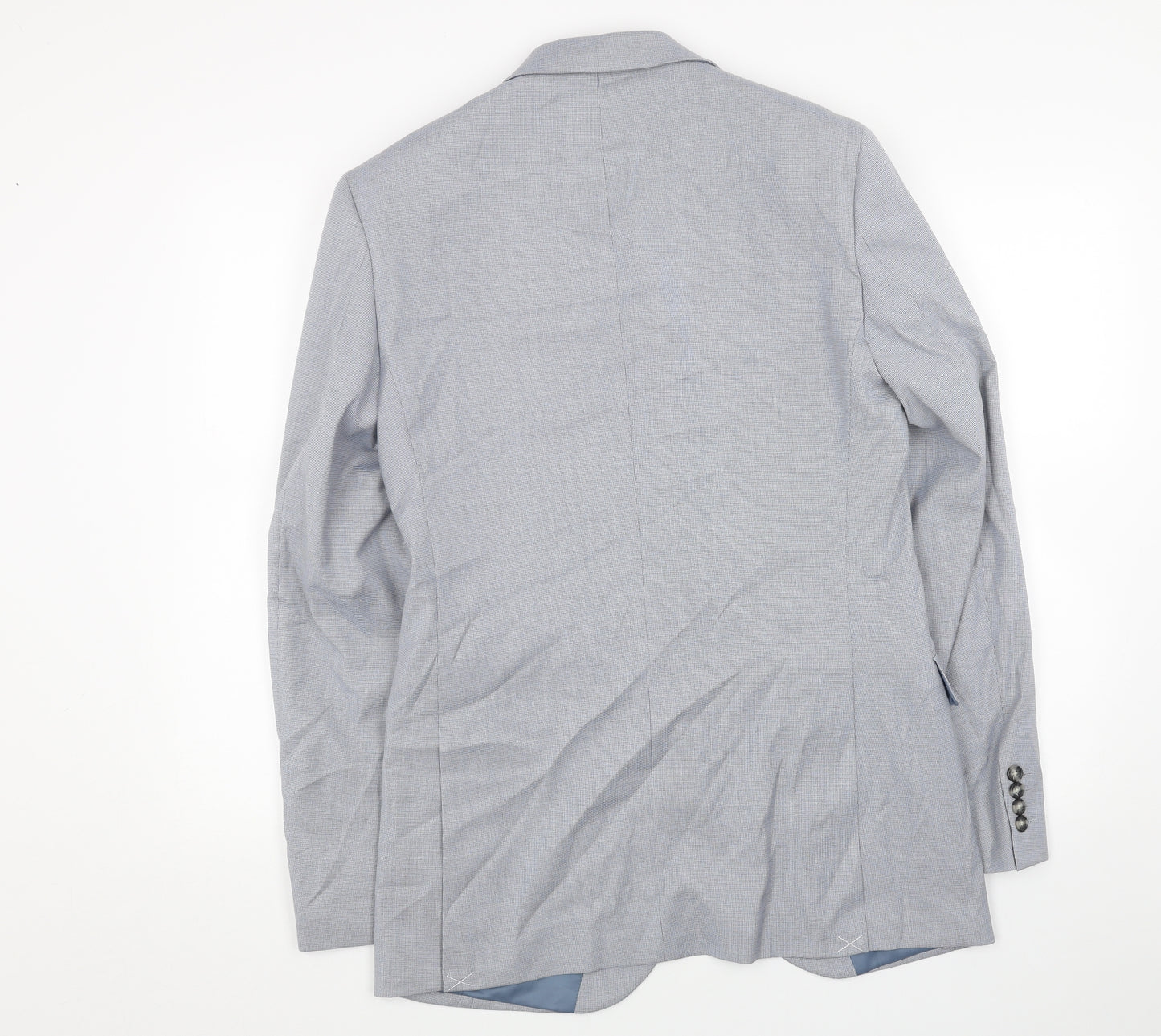 Marks and Spencer Mens Blue Viscose Jacket Blazer Size 38 Regular