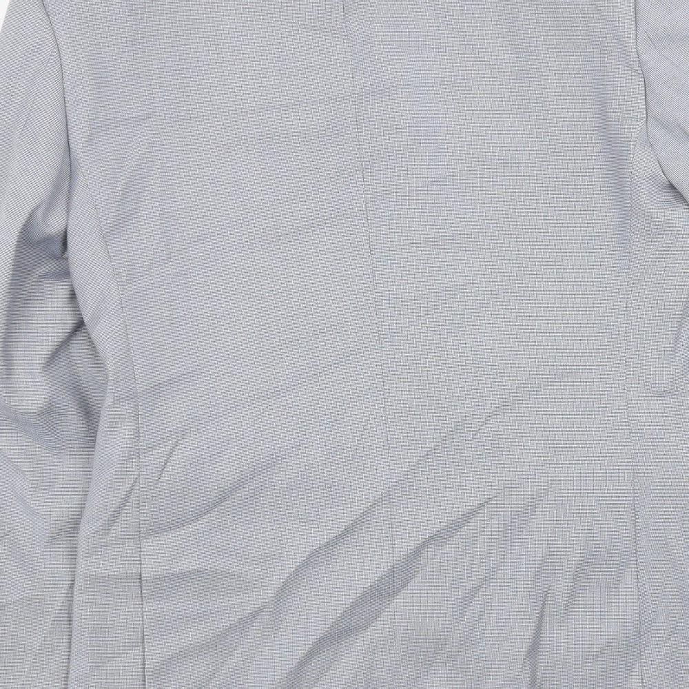 Marks and Spencer Mens Blue Viscose Jacket Blazer Size 38 Regular