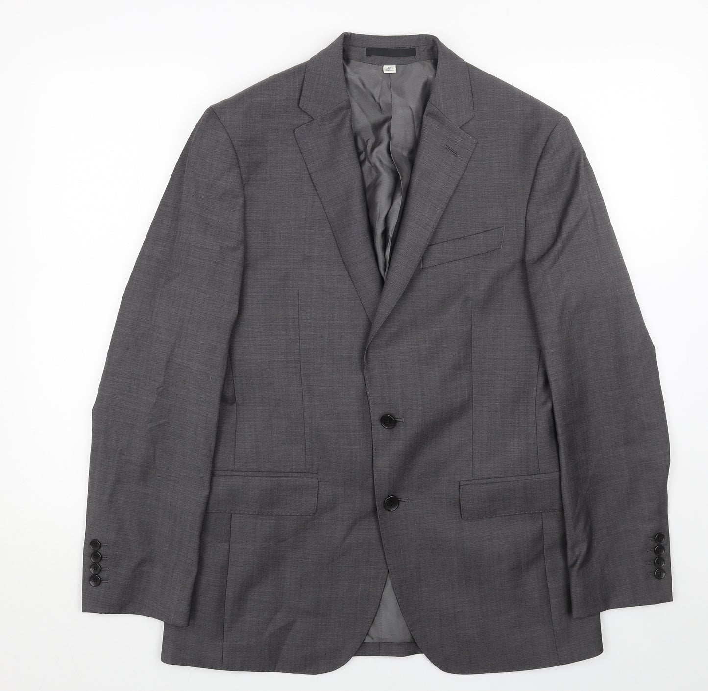 Marks and Spencer Mens Grey Viscose Jacket Blazer Size 38 Regular