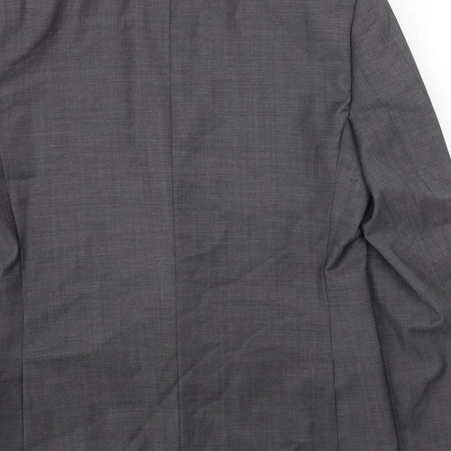 Marks and Spencer Mens Grey Viscose Jacket Blazer Size 38 Regular