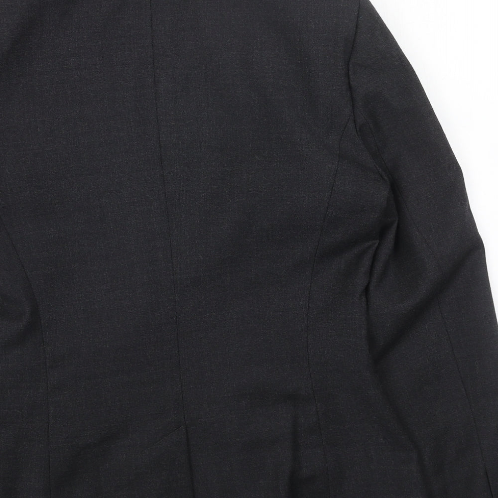 Marks and Spencer Womens Grey Wool Jacket Suit Jacket Size 10