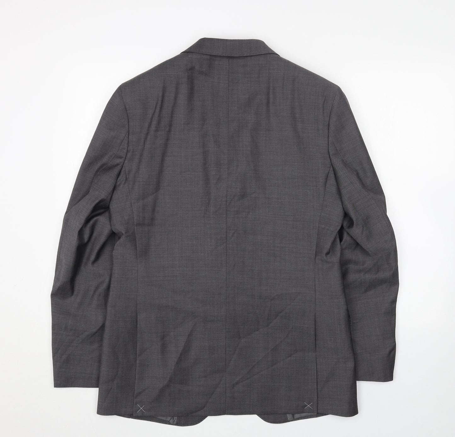 Marks and Spencer Mens Grey Viscose Jacket Blazer Size 38 Regular