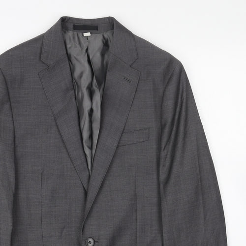 Marks and Spencer Mens Grey Viscose Jacket Blazer Size 38 Regular