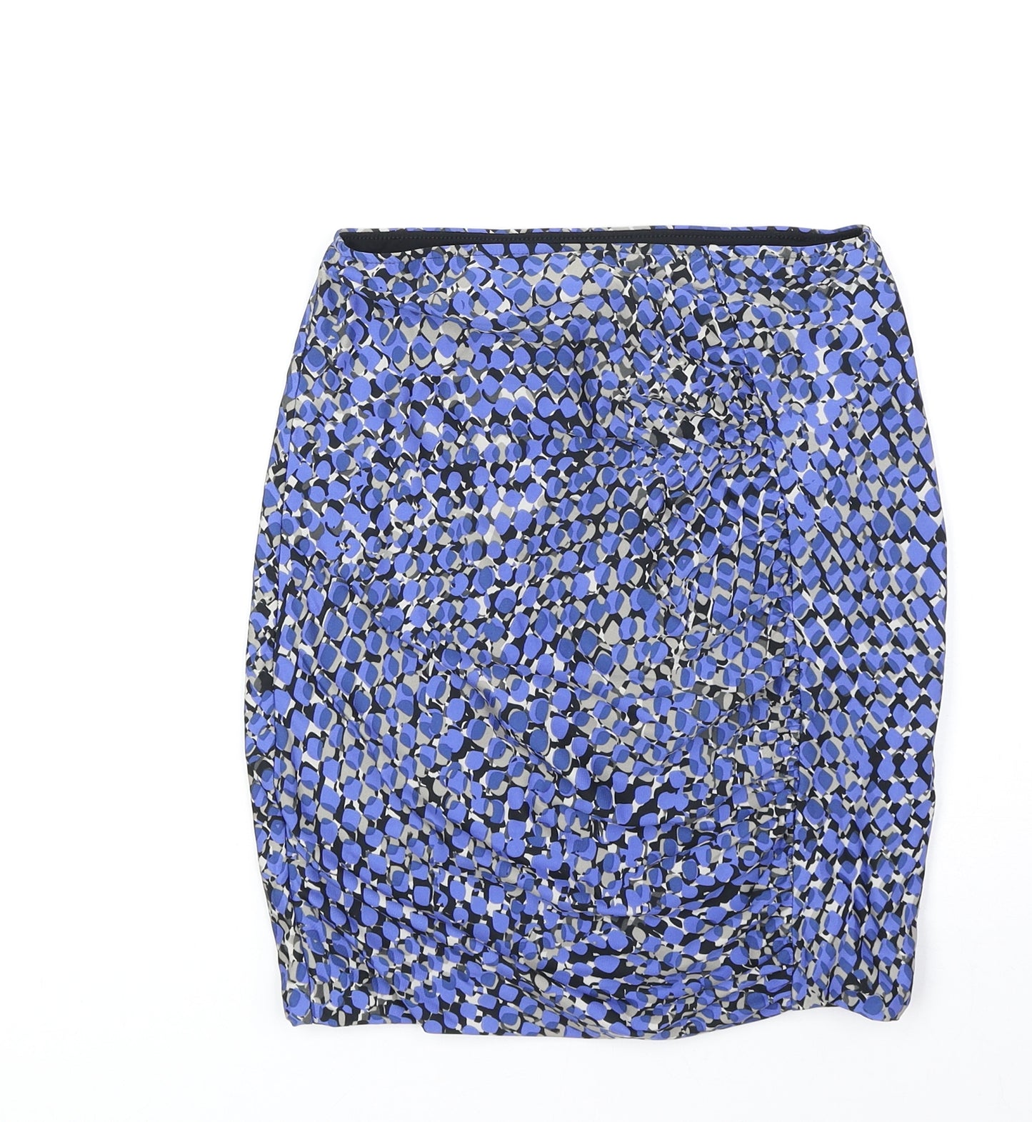 Kookaí Womens Blue Geometric Polyester Bandage Skirt Size 6