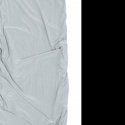 Nikka Womens Grey Polyester Bandage Skirt Size 10