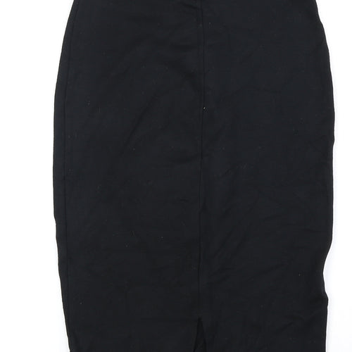 George Womens Black Viscose Straight & Pencil Skirt Size 8