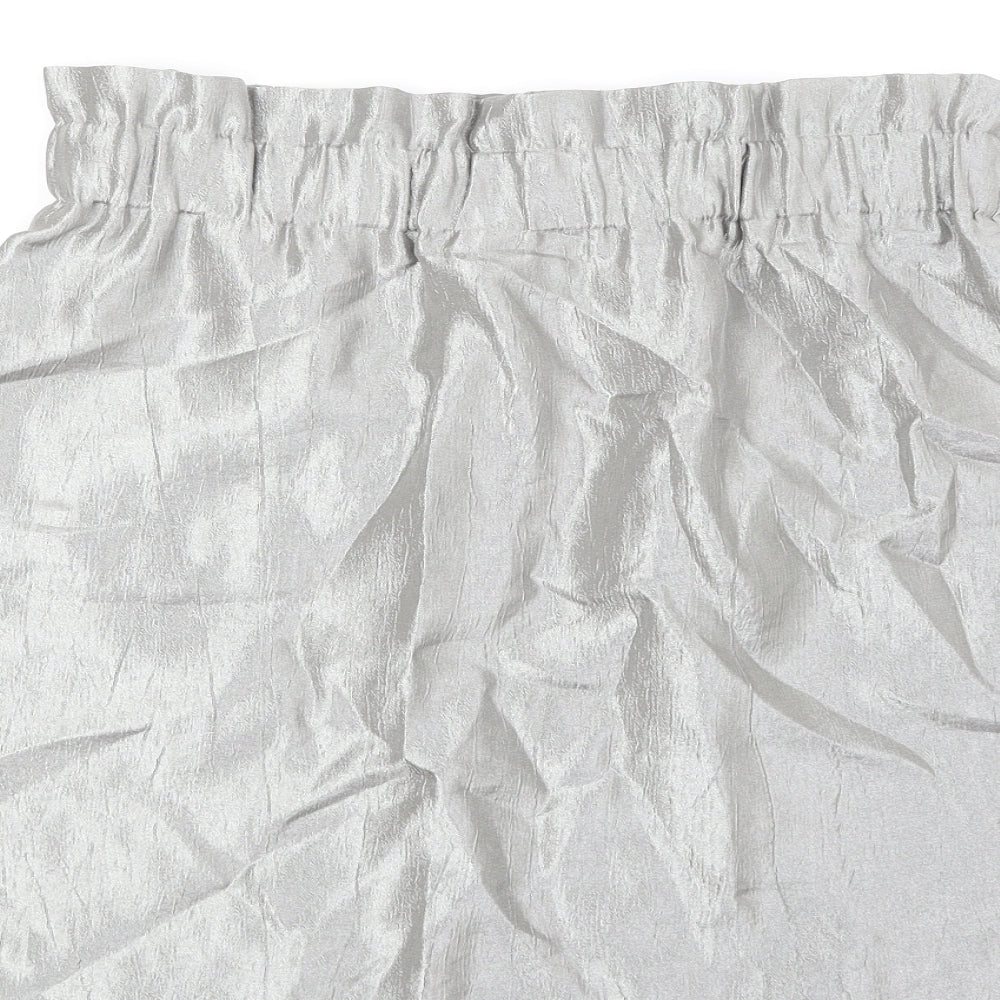 H&M Womens Silver Viscose Mini Skirt Size 14