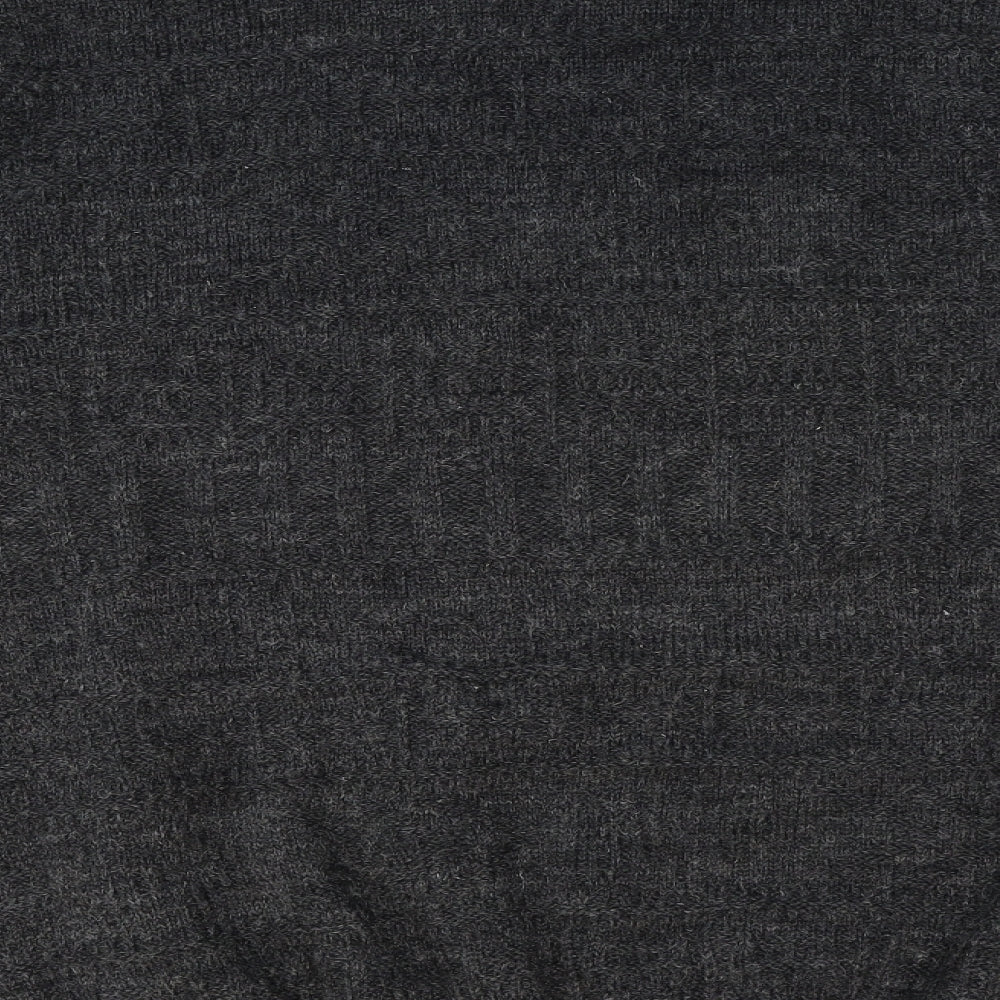 Antartex Weekend Mens Grey Round Neck Acrylic Pullover Jumper Size L Long Sleeve