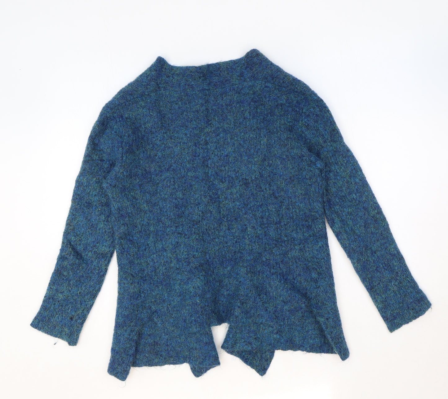 YERSE Womens Blue V-Neck Polyamide Cardigan Jumper Size L