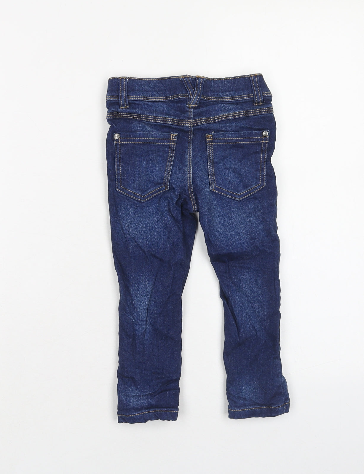 Debenhams Boys Blue Cotton Jogger Jeans Size 18-24 Months Button