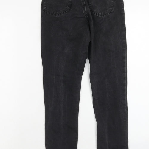 Denim & Co. Womens Black Cotton Skinny Jeans Size 12 Regular Zip