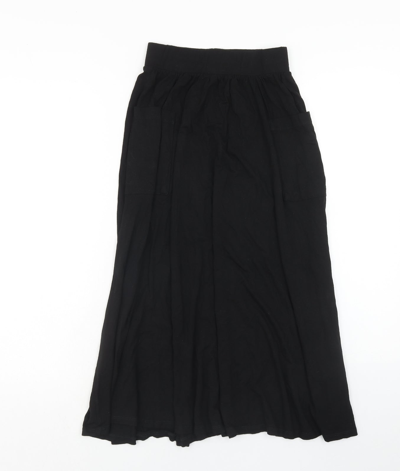 ASOS Womens Black Viscose Peasant Skirt Size 6