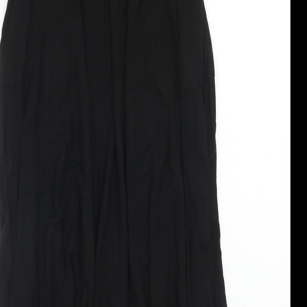 ASOS Womens Black Viscose Peasant Skirt Size 6
