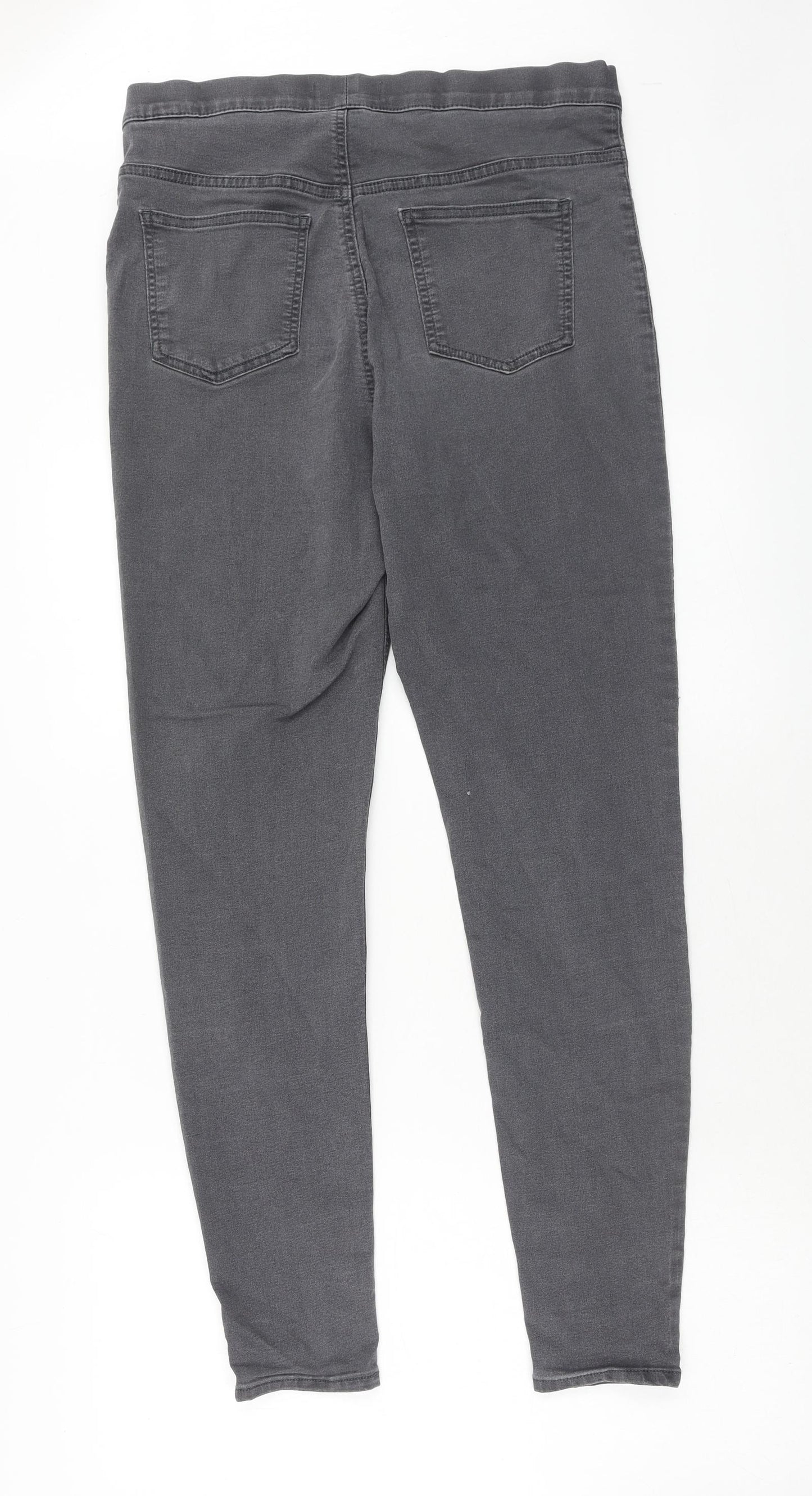 Marks and Spencer Womens Grey Cotton Jegging Jeans Size 14 Regular